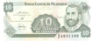 Paper Money of Nicaragua of 10 Centavos De Cordoba.