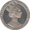 Cupro Nickle One Crown coin of  Elizabeth - II, Gibraltar 1993.