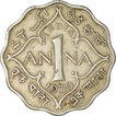 Cupro Nickel One Anna of King George VI  of Bombay Mint of 1939.