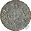 Silver Two Annas of King Edward VII of Calcutta Mint of 1907.