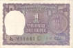 1 Rupee Bank Note of India of I.G. Patel of 1970 issued.