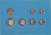 Set Seven Coins of Different Denominations of Aruba of Dutch mint.