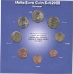 Euro Set of Eight Coins of Different Denominations of Malta. 