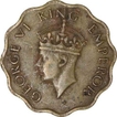 Nickel Brass One Anna of King George VI of Calcutta Mint of 1945.