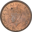 Bronze One Twelfth Anna Coin of  King George VI of Bombay Mint of 1941.