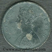 Silver Half Rupee of Victoria Queen of Bombay Mint of 1862.
