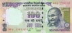 100 Rupees Bank Note of India of D. Subbarao Governor of 2012 issued.