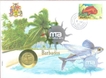 Barbados. 1982. Special Cover With Coin & Stamps with Special Cancellation. Cover, Coin & Stamp on Fish Theme.