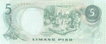 Paper Money of Philippi0ans of 5 Piso.