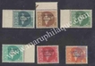 1958,This Was actually reprint of some earlier issues; denomination, designs, colours and perforation were unchanged,
