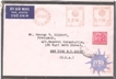 1972. By Air Mail Par Avion envelope, 5 Paisa Stamps Tied (Refugee Relief) With Franking of 0.90, 0.05, & 1, From Bombay to U.S.A, Excellent Condition.