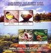 Miniature sheet of india of INDIA 2012-Endemic Species of India Biodiversity Hot spots Miniature Sheet-Flora & Fauna.
