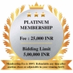 Platinum Membership for Bidding in Marudhar Arts in auctions.