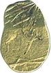 Debase Gold Fanam Coin of Konkona of Silharas.