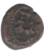 Copper Kasu Coin of Mangamma of Madurai Nayaks of Srivira Script.