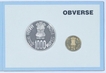 2010 Silver Proof Set Thousand Years of Thanjavur Brihadeeswarar Temple 1000 Rupees and 5 Rupees Mumbai Mint.