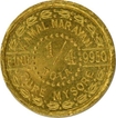 Gold Quarter Tola Token of Indian States.