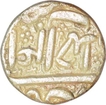 Silver One Rupee Coin of Akbar of Ahmadabad Mint of Aban Month.