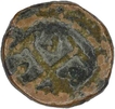 Copper One Quarter Atia Coin of John V of Diu of India Portuguese.