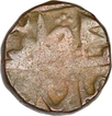 Rare Copper Heavy Paiasa Coin of Bhonslas of Nagpur of Maratha Confederacy of Zaripatka Flag Type.