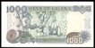Paper Money of One Thousand Cedis of Ghana of 2001.
