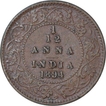 Copper One Twelfth Anna Coin of Victoria Empress of Calcutta Mint of 1894.