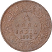 Copper One Twelfth Anna Coin of Victoria Empress of Calcutta Mint of 1898.