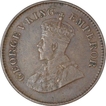 Bronze Half Pice of King George V of Calcutta Mint of 1935.
