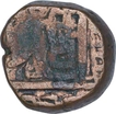 Copper One & Half Fulus Coin of Nasir ud din Mahmud Shah I of Gujarat Sultanate.