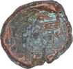 Copper One Kasu Coin of Bukka Raya I of Vijayanagara Empire.
