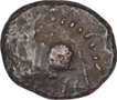 Copper Half Kasu Coin of Krishnadevaraya of Vijayanagara Empire.