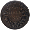 Copper Half Anna Coin of East India Company of Bombay Mint of 1835.