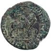 Copper Tetradrachma coin of Azes II of   Indo Scythians.