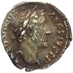 Silver Denarius Coin of Antoninus Pius of Roman Empire.