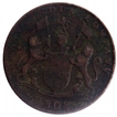 Copper Twenty Cash Coin of Madras Presidency.