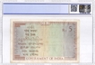 Five Rupee Note of King George V of British India.