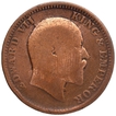 Copper One Quarter Anna Coin of King Edward VII of Calcutta Mint of 1906.
