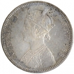 Silver One Rupee Coin of Victoria Empress of Bombay Mint of 1893.