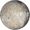 Silver One Rupee Coin of Victoria Empress of Calcutta Mint of 1900.