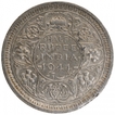 Silver Half Rupee Coin of King George VI of Lahore Mint of 1944.