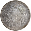 Silver Half Rupee Coin of King George VI of Lahore Mint of 1943.