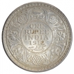 Silver One Rupee Coin of King George V of Bombay Mint of 1912.