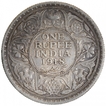 Silver One Rupee Coin of King George V of Bombay Mint of 1918.