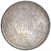 Silver One Rupee Coin of King George V of Bombay Mint of 1919.