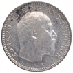 Silver Half Rupee Coin of King Edward VII of Calcutta Mint of 1907.