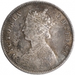 Silver Half Rupee Coin of Victoria Empress of Calcutta Mint of 1898.