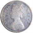 Silver Two Annas Coin of Victoria Queen of Calcutta Mint of 1875.