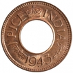 Bronze One Pice Coin of King George VI of Bombay Mint of 1943.