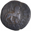 Copper Hexa Chalkon Coin of Azes II of Indo Scythians.