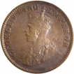 Copper One Quarter Anna Coin of King George V of Calcutta Mint of 1919.